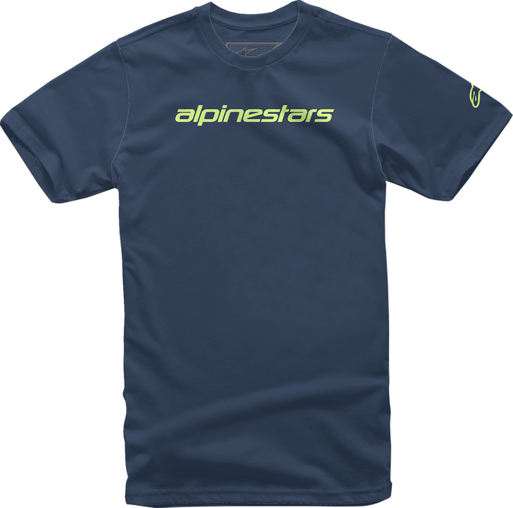 Linear Wordmark T-Shirt - Navy/Lime - 2Xl 12127202070362X