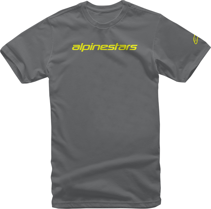 Linear Wordmark T-Shirt - Charcoal/Fluorescent Yellow - 2Xl 12127202018522X