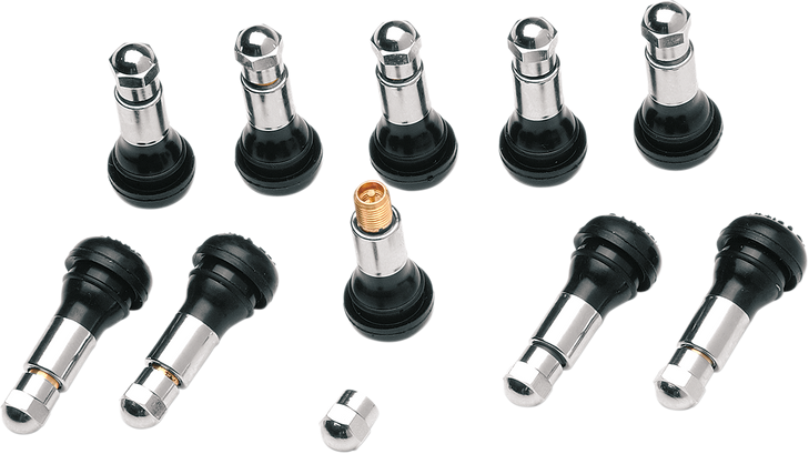 Dill Air Controls Valve Stem - Pull-In - Black/Chrome Tr-413Wzs