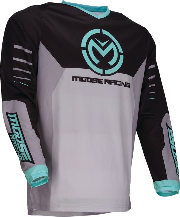 Qualifier Jersey - Gray/Teal - Large 2910-8185
