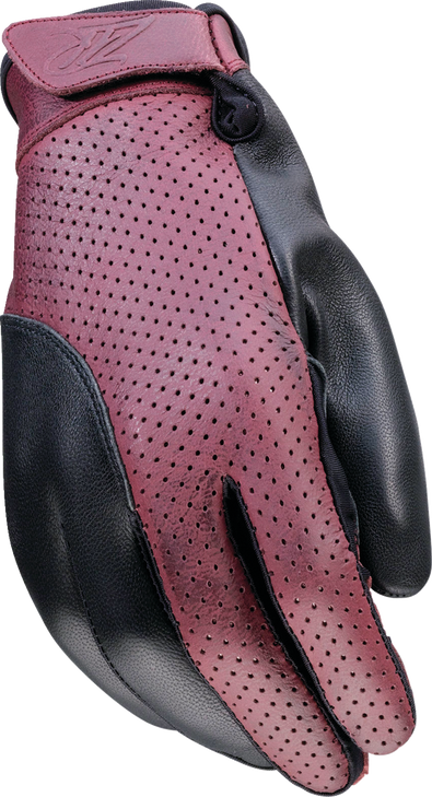 Z1R Women'S Combiner Gloves - Black/Red - Small