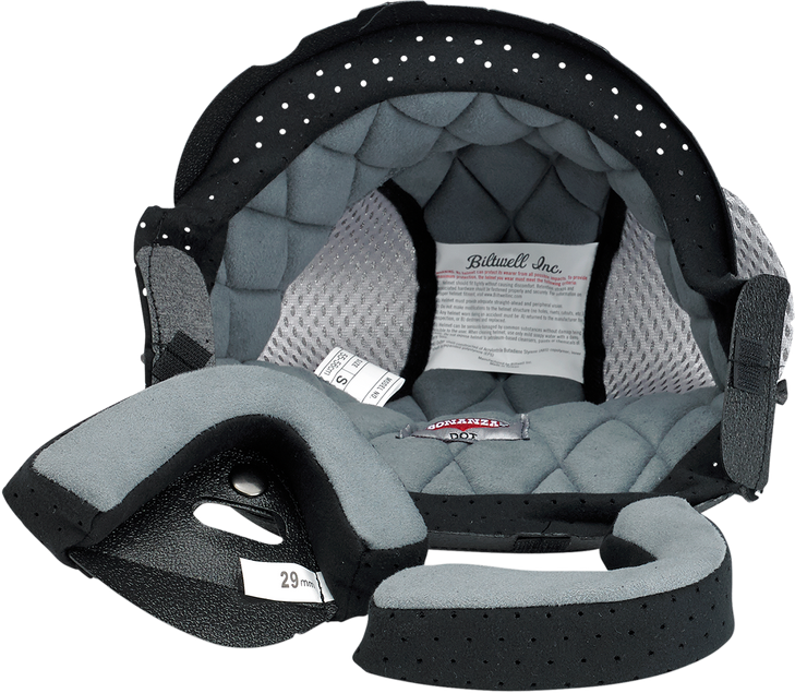 Biltwell Bonanza Liner - Black/Gray - Small 0001-011-5702