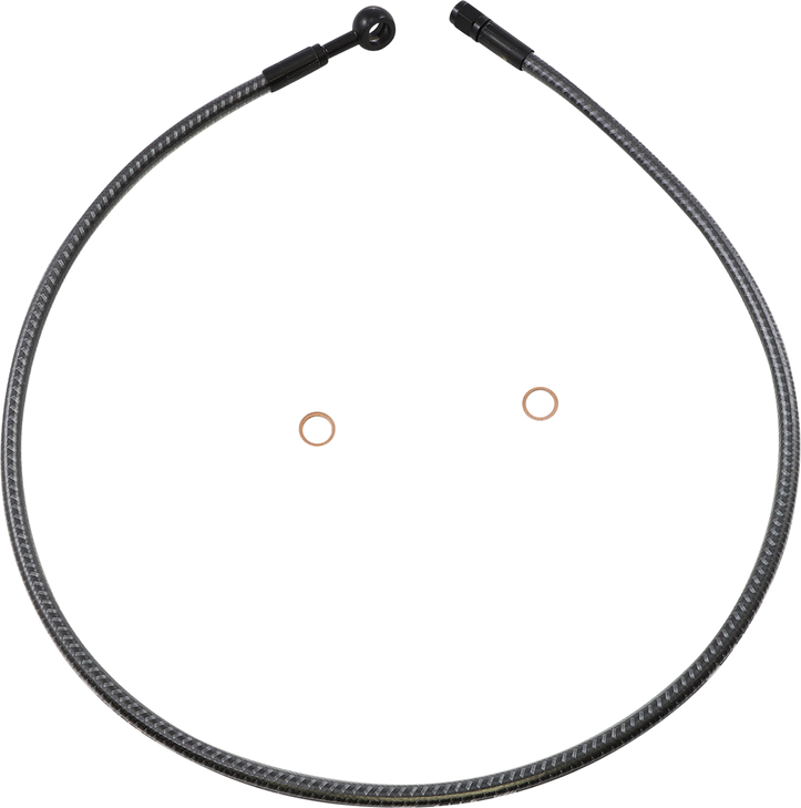 Magnum Shielding Brake Line - Front - 10 Mm - 180 - 34" - Karbonfibr As77634