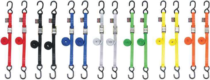 Powertye Mfg. Standard Tie-Downs - 1" X 5-1/2' - Green 22265