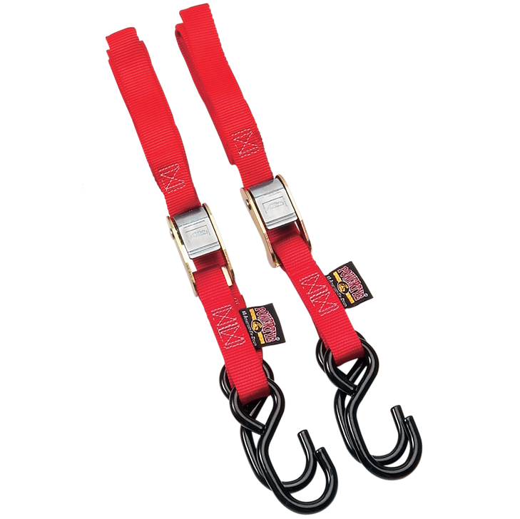 Powertye Mfg. Standard Tie-Downs - 1" X 5-1/2' - Red 22261