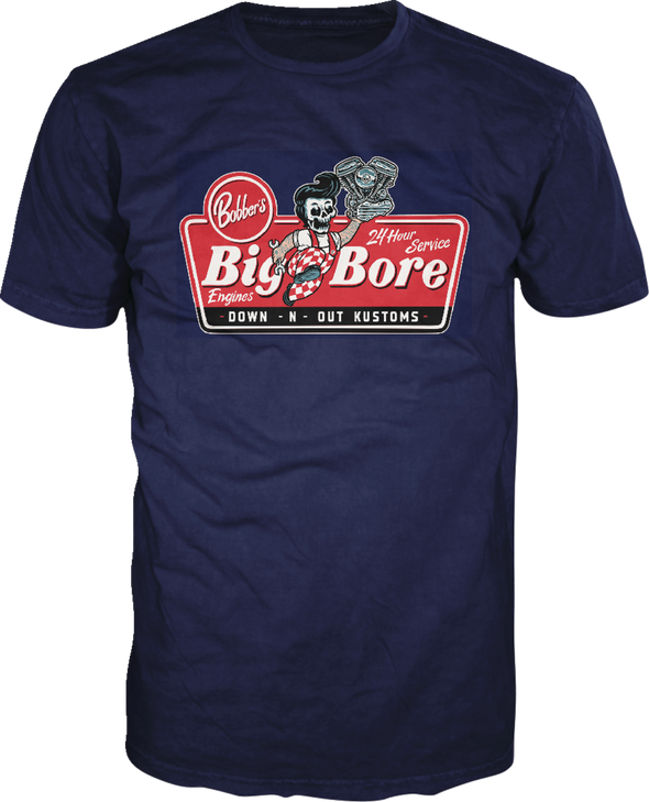 Lethal Threat Down-N-Out Big Bore T-Shirt - Navy - 3Xl Dt10048Xxxl