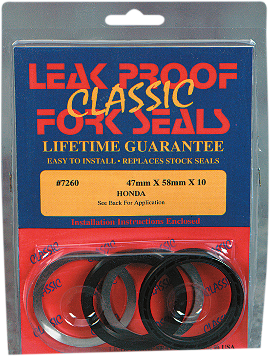 Fork Seals - 47 Mm Id X 58 Mm Od X 10 Mm T 7260