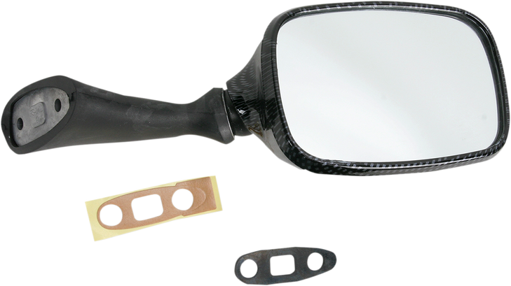 Mirror - Side View - Carbon Fiber - Rectangle - Right - Suzuki 20-78221