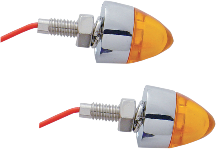 Pro-One Perf.Mfg. Bullet Mini Marker Lights - Amber 402250