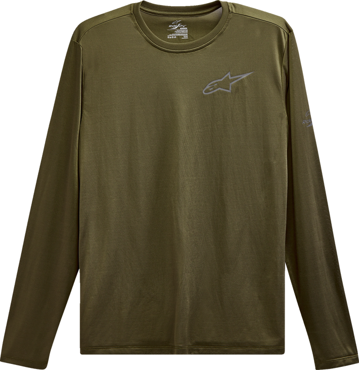 Pursue Performance Long-Sleeve T-Shirt - Military Green - Large 123271000690L
