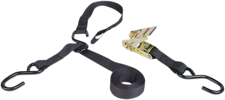 Airhead Sports Group Triple Hook Ratchet Tie-Down - 4" X 8' - Black Tdr-38