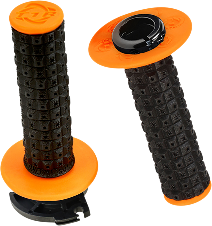 Torc1 Grips - Defy - Lock-On - Black/Orange 2650-0205