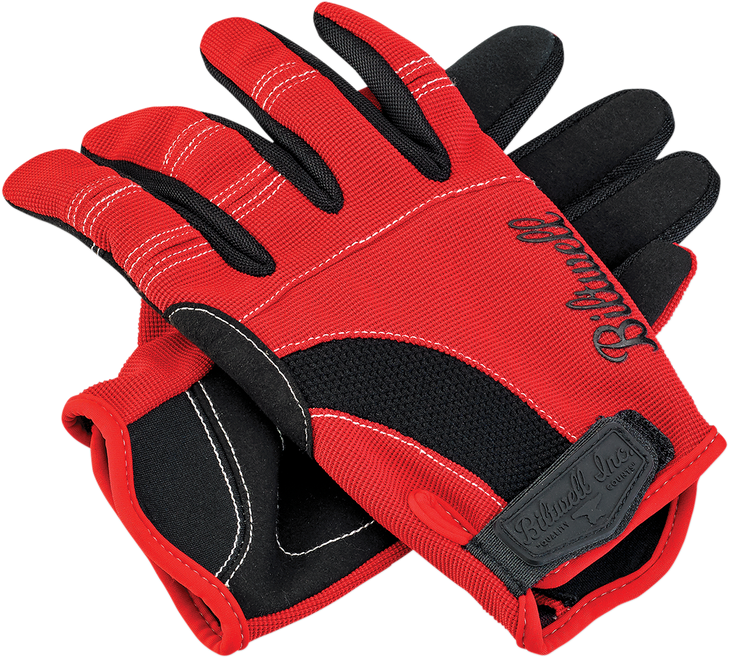 Biltwell Moto Gloves - Red/Black/White - Xs 1501-0804-001
