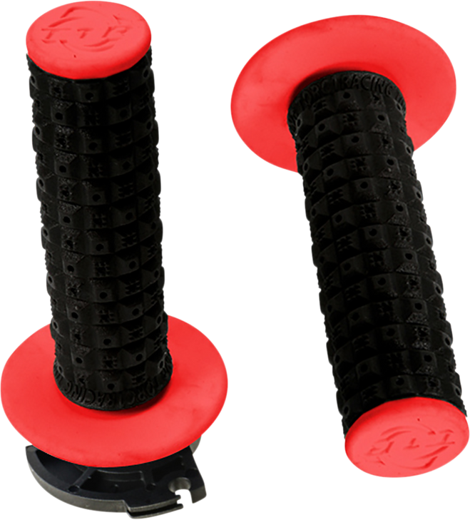 Torc1 Grips - Defy - Lock-On - Black/Red 2650-0204