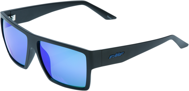 Fmf Factory Sunglasses - Matte Black - Blue Mirror Lens F-61502-250-01