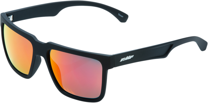 Fmf The Don Sunglasses - Matte Black - Red Mirror Lens F-61506-251-01
