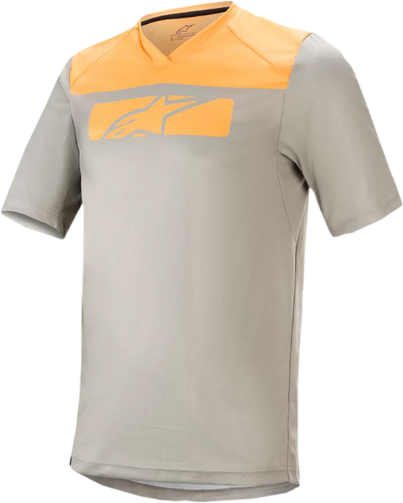Drop 4.0 Short-Sleeve Jersey - Gray Steel/Tangerine - Medium 1766220-6004-Md