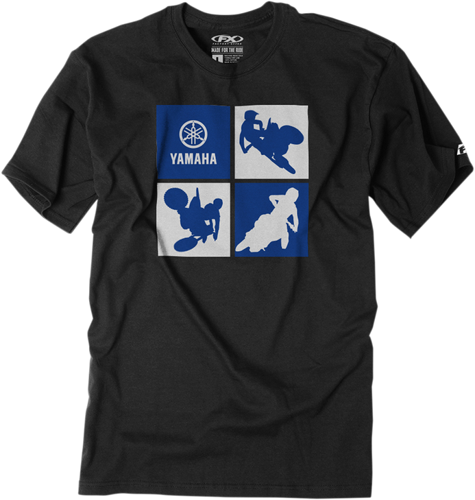 Factory Effex Youth Yamaha Silhouette T-Shirt - Black - Large 21-83234