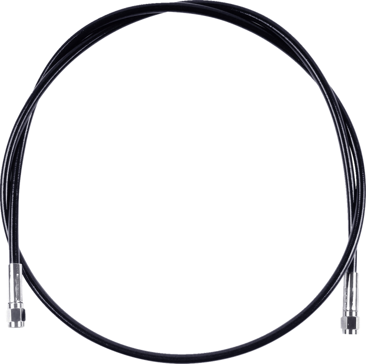 Universal Xr Brake Line - 15" - Black W/ Chrome Fittings Ssc0500-15