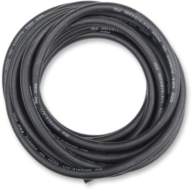 Emgo Oil/Fuel Line - Black - 1/4" X 25' 14-03711