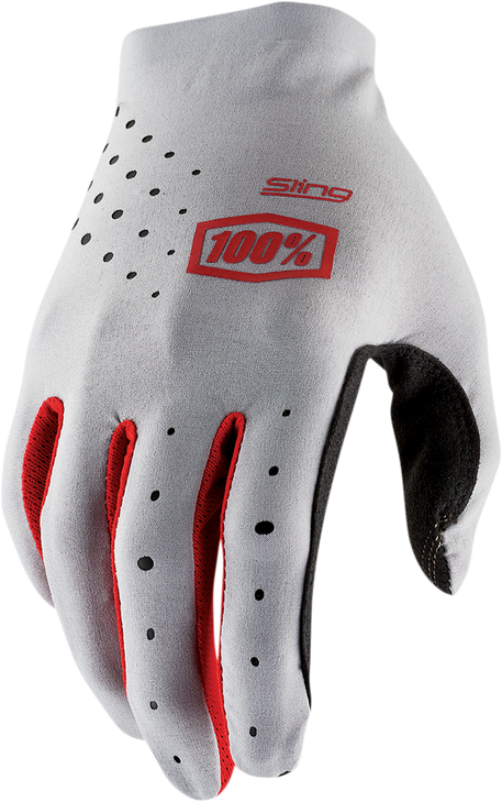 100% Sling Mx Gloves - Gray - Small 10023-00015