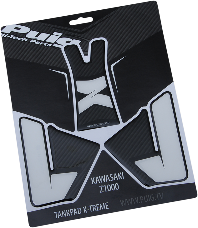 Puig Hi-Tech Parts Tank Pad - Carbon - Kawasaki 8436C