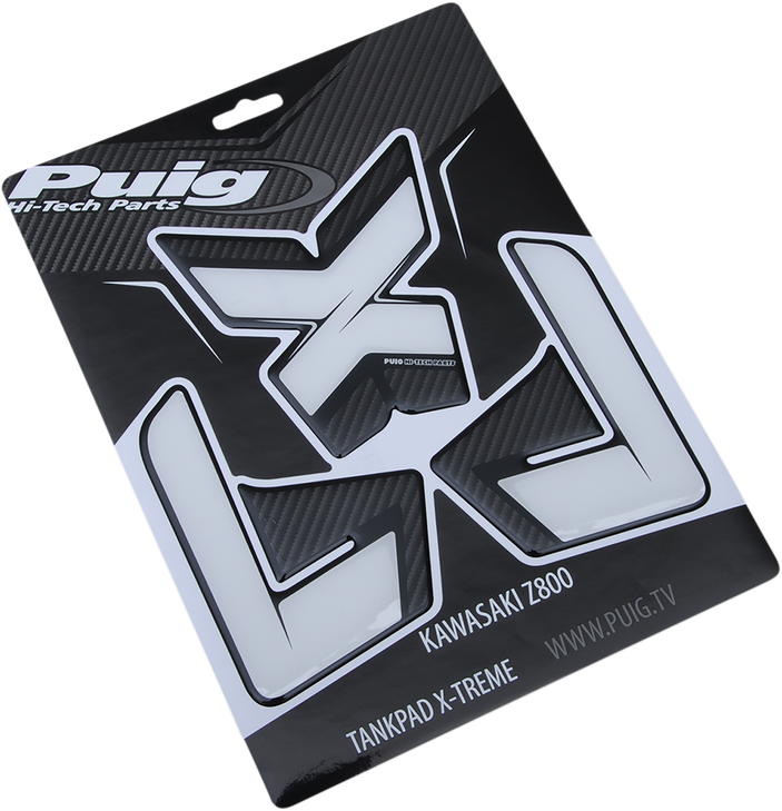 Puig Hi-Tech Parts Tank Pad - Carbon - Kawasaki 8435C
