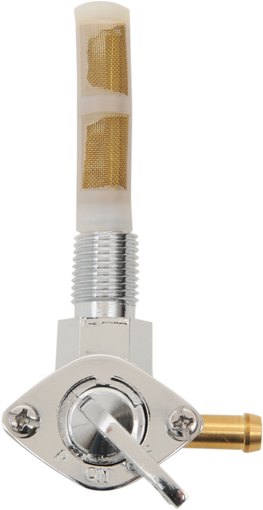 Drag Specialties Fuel Petcock - 90 - Chrome - 1/4" Npt