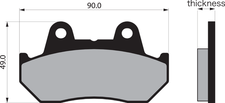 Vesrah Semi-Metallic Brake Pads Vd-123