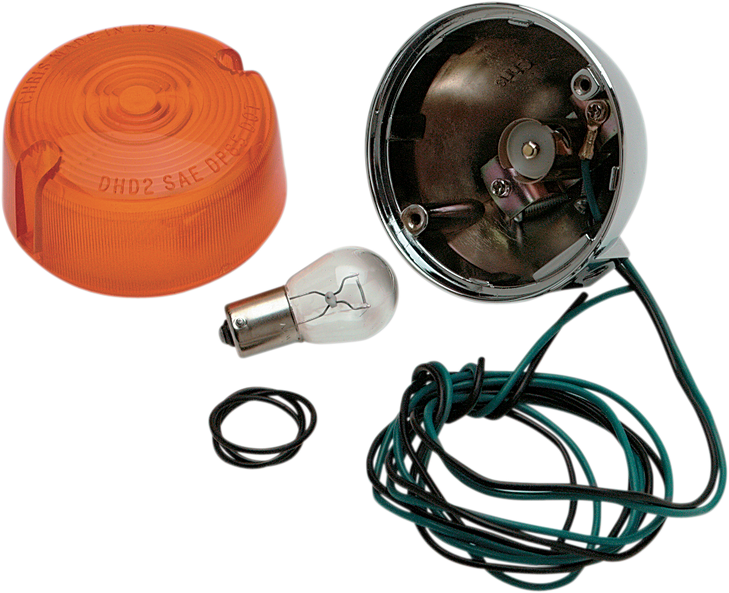 Chris Products Rear Turn Signal Assembly - Amber - Single Filament 8407A