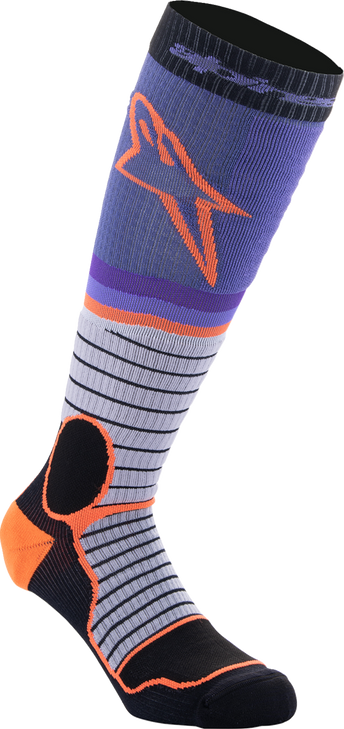 Mx Pro Socks - Black/Gray/Purple/Orange - Large 4701524-1207-L