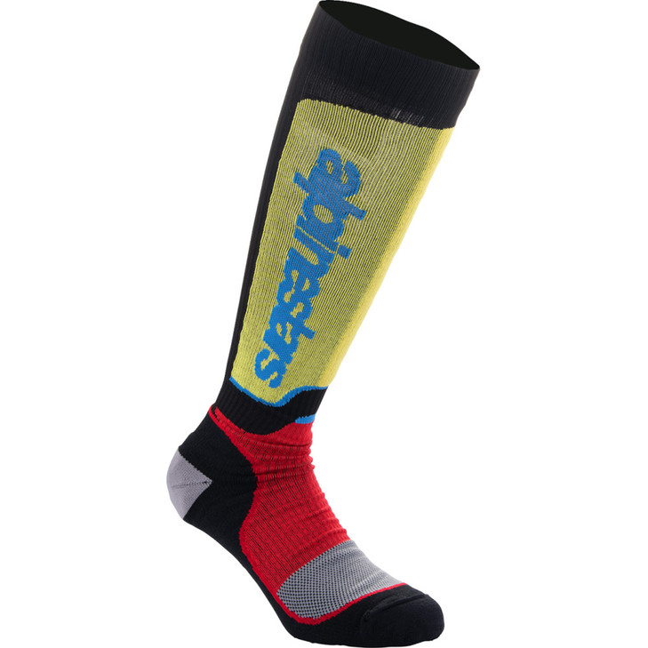 Mx Plus Socks - Black/Red/Yellow/Blue - Large 4702324-1212-L