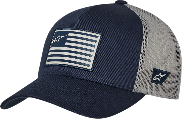 Flag Snapback Hat - Navy/Gray - One Size 1211810137011Os