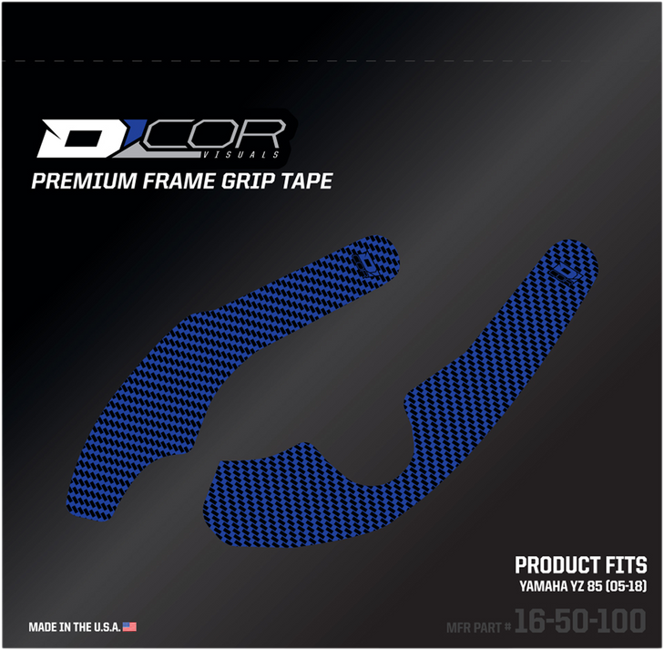 D'Cor Visuals Frame Grip Tape - Blue - Yamaha 16-50-100