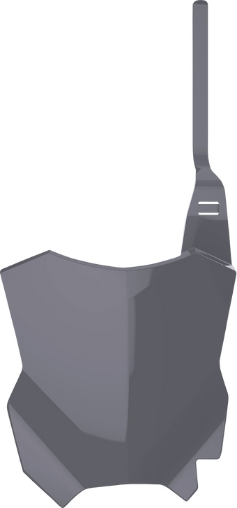 Polisport Number Plate - Gray - Kx 250F/450F 8665900005