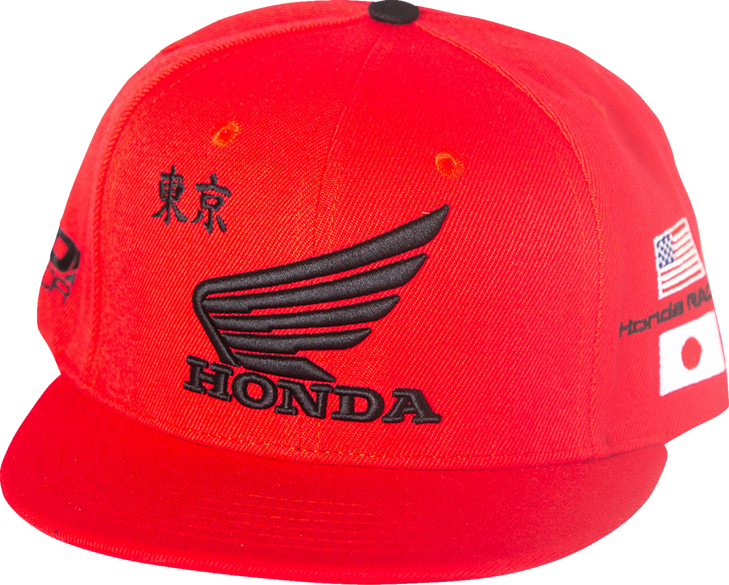 D'Cor Visuals Honda Factory Hat - Red - One Size 70-136-1