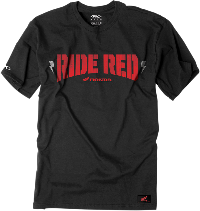 Factory Effex Honda Ride Bolt T-Shirt - Black - Large 16-88322
