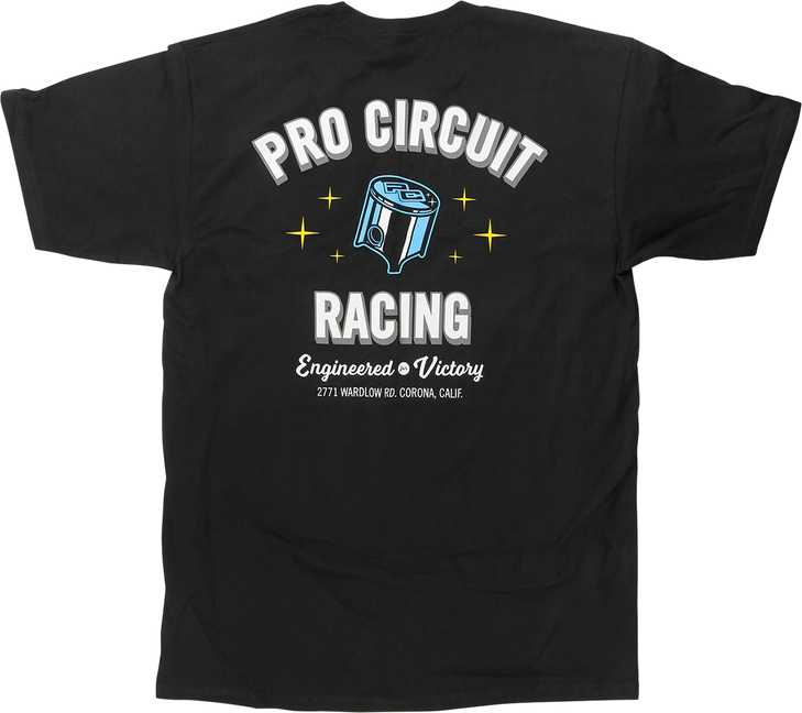 Pro Circuit Piston T-Shirt - Black - 2Xl 6431740-050