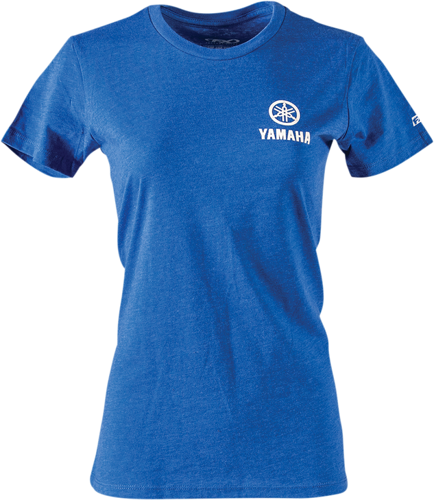 Factory Effex Women'S Yamaha Icon T-Shirt - Heather Royal Blue - Xl 24-87216
