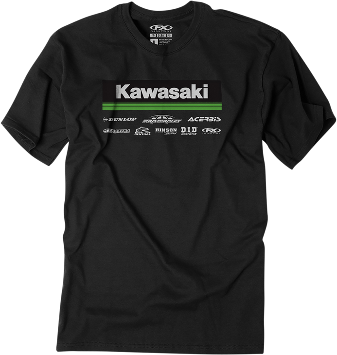 Factory Effex Kawasaki 21 Racewear T-Shirt - Black - Large 24-87124