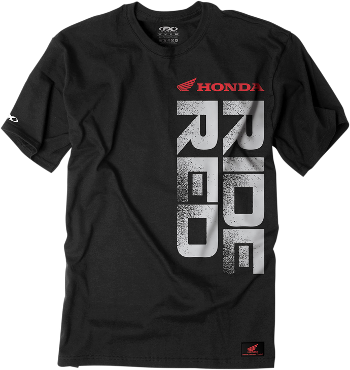 Factory Effex Honda Ride Red Vertical T-Shirt - Black - 2Xl 16-88316