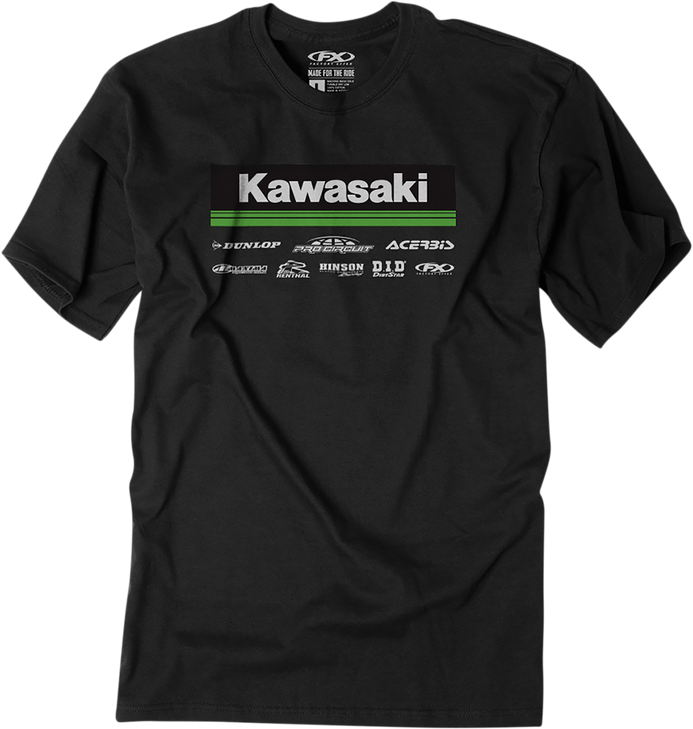 Factory Effex Kawasaki 21 Racewear T-Shirt - Black - 2Xl 24-87128