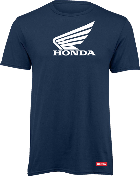 Honda Apparel Honda Wing T-Shirt - Navy/White - Small Lem25S-M54-S