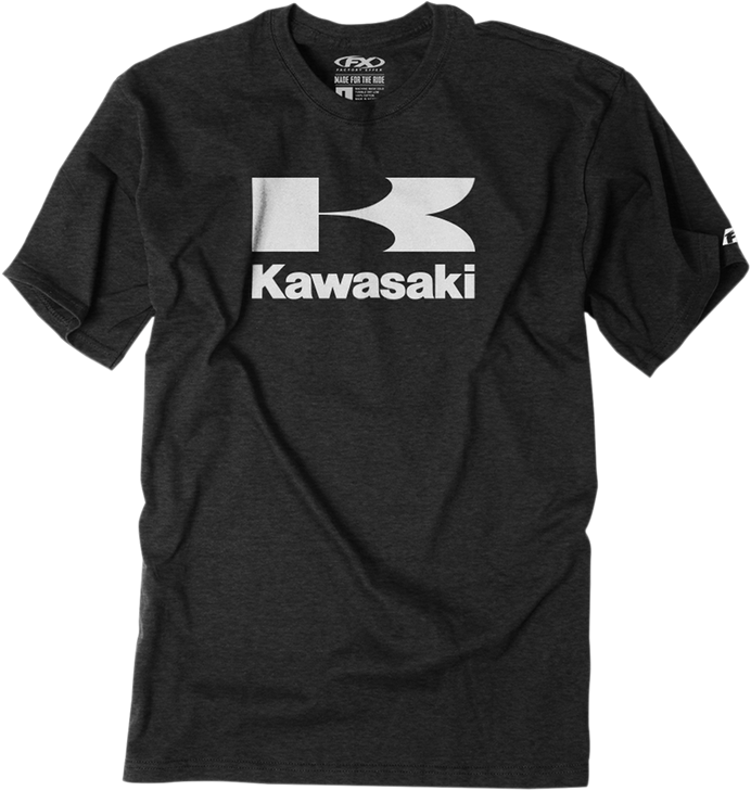 Factory Effex Kawasaki Flying-K T-Shirt - Heather Charcoal - Xl 22-87116