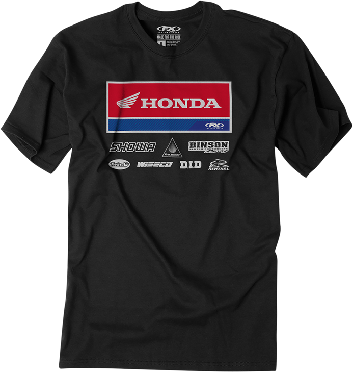 Factory Effex Honda 21 Racewear T-Shirt - Black - Xl 24-87326