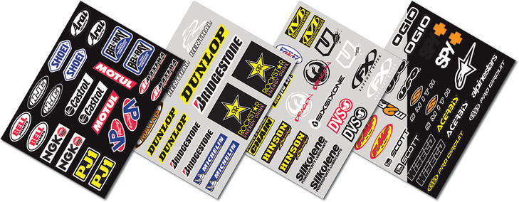 Factory Effex Iron-On Jersey Sponsor Kit 11-82120