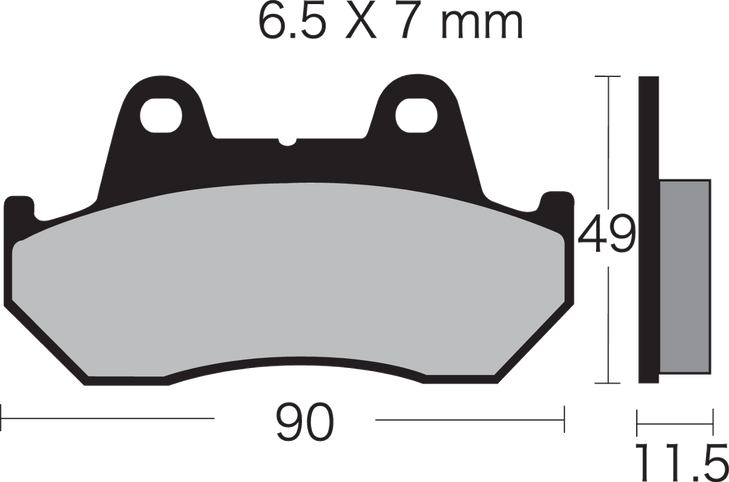 Vesrah Semi-Metallic Brake Pads Vd-123/3