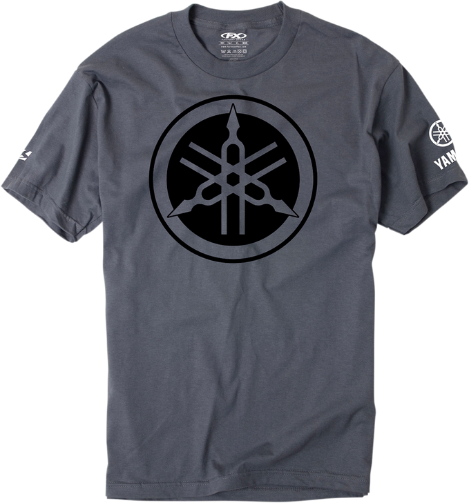 Factory Effex Yamaha Tuning Fork T-Shirt - Charcoal Gray - Large 16-88292