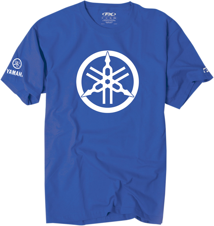 Factory Effex Yamaha 2D Tuning Fork T-Shirt - Royal Blue - Large 17-87274