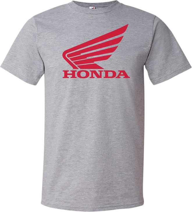 Honda Apparel Honda Wing T-Shirt - Heather Gray - Large Np21S-M1820-L
